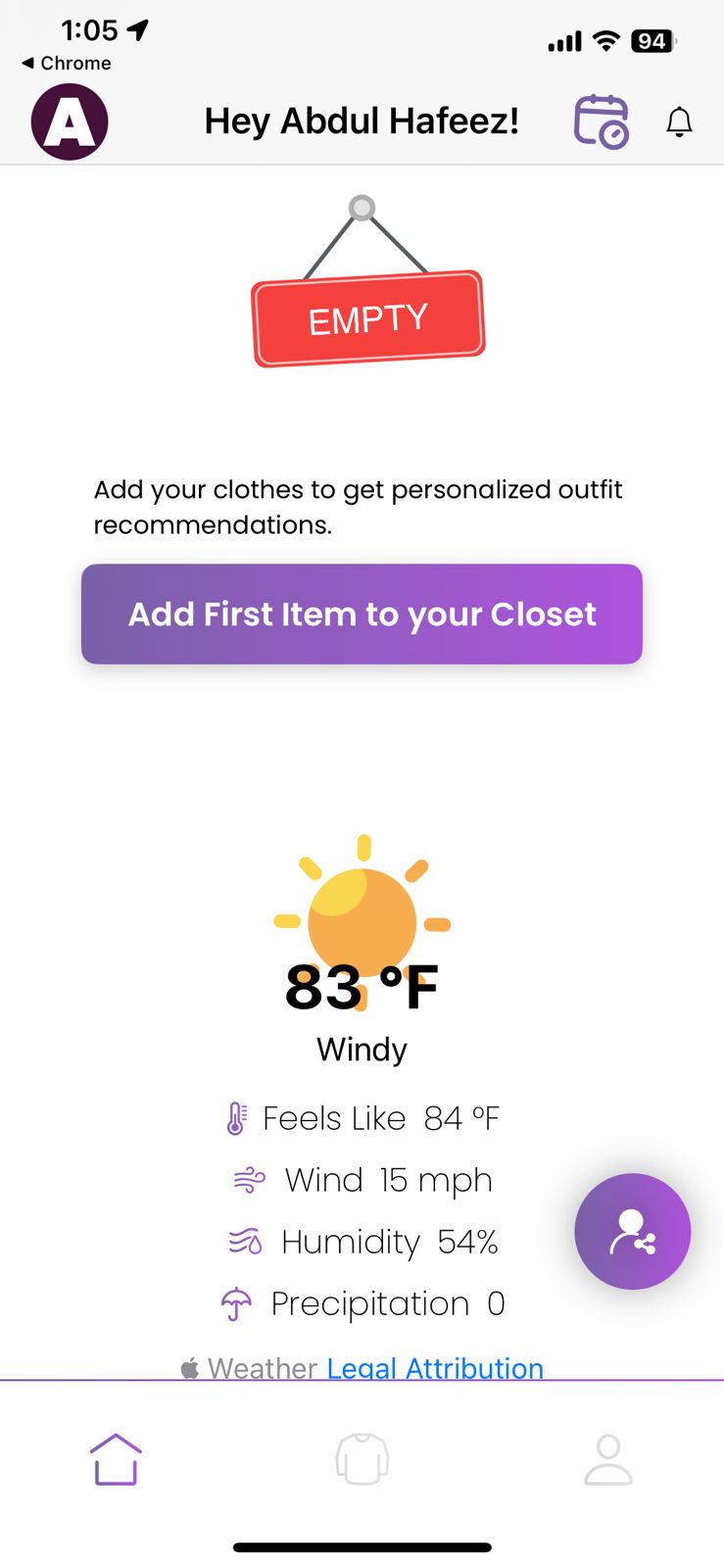 Threadly App Closet Management